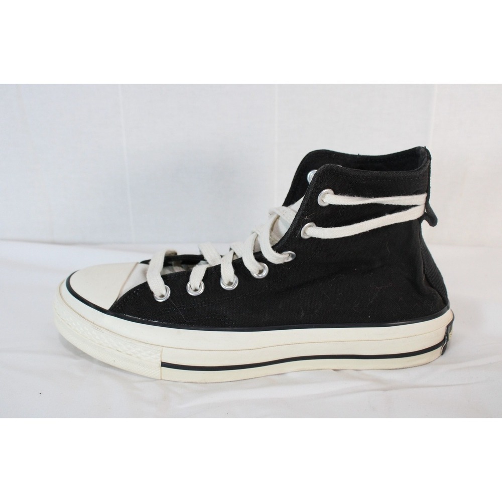 Converse Fear of God Essentials Chuck 70 Hi Black White Mens 5.5 Womens 7.5 - Picture 8 of 13